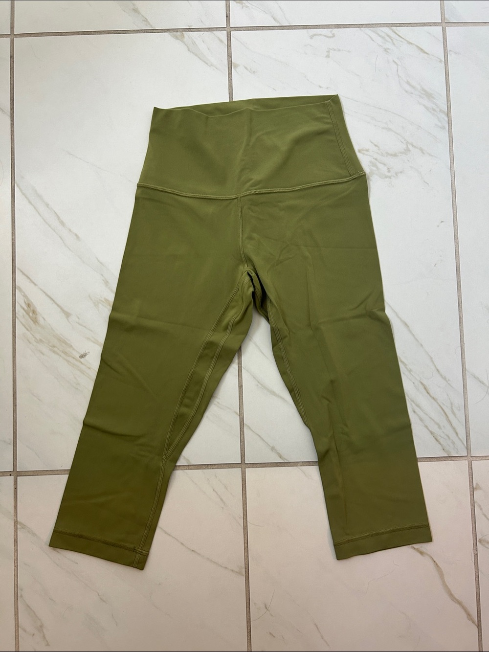 Lululemon athletica Olive Green High-Rise Capri Leggings